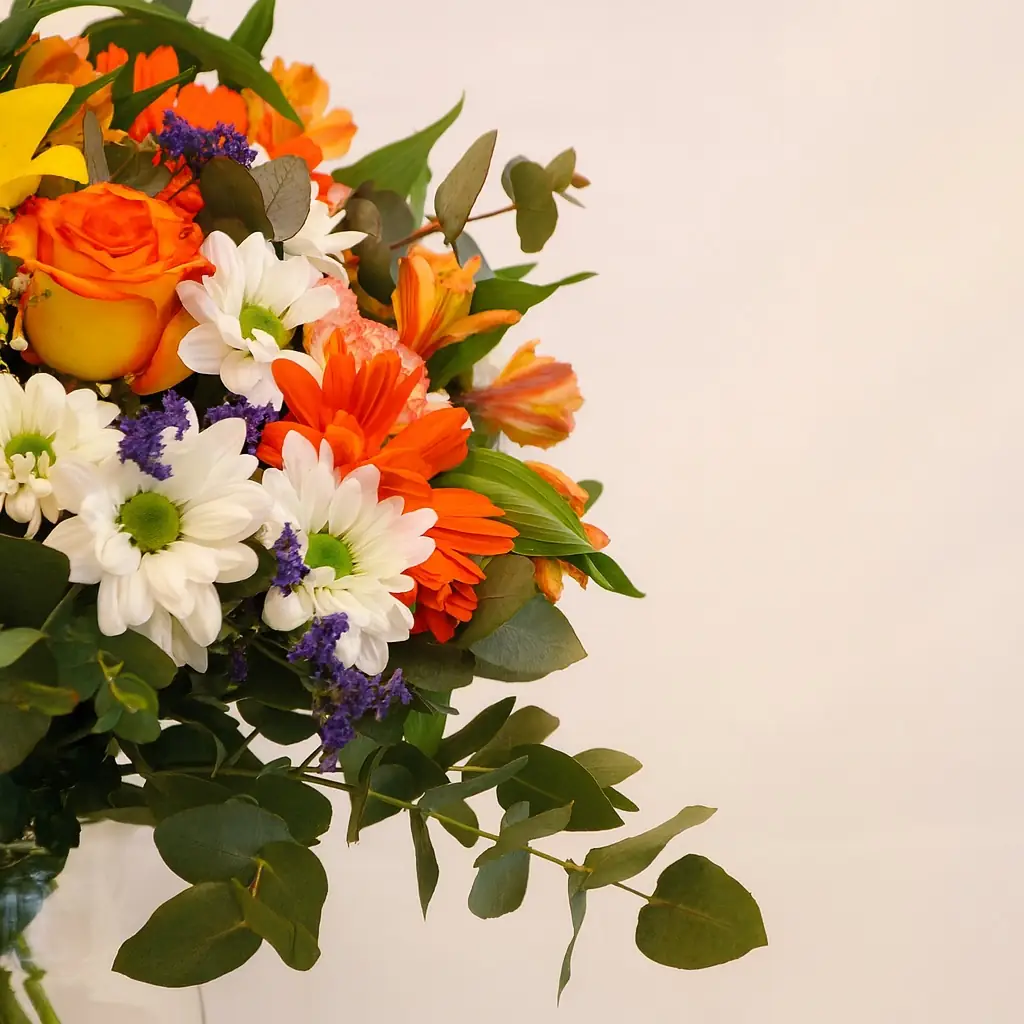 Ramo Flores Naranja - Vista 2