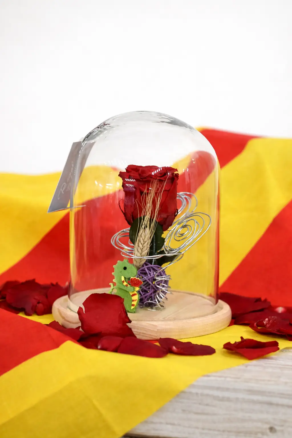 Cúpula Rosa eterna Sant Jordi - Floradomicilio