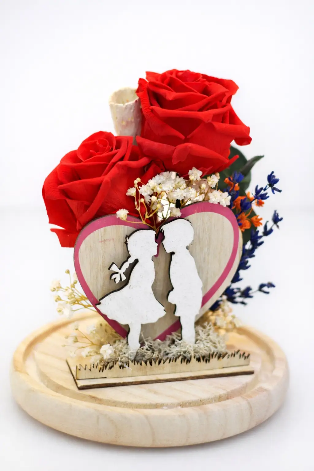 Bella y Bestia 2 Rosas Eternas - Floradomicilio