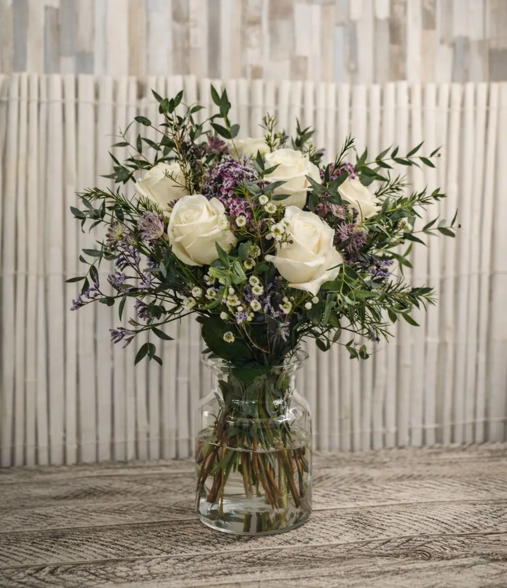 Ramo Rosas Blancas Valeria - Floradomicilio