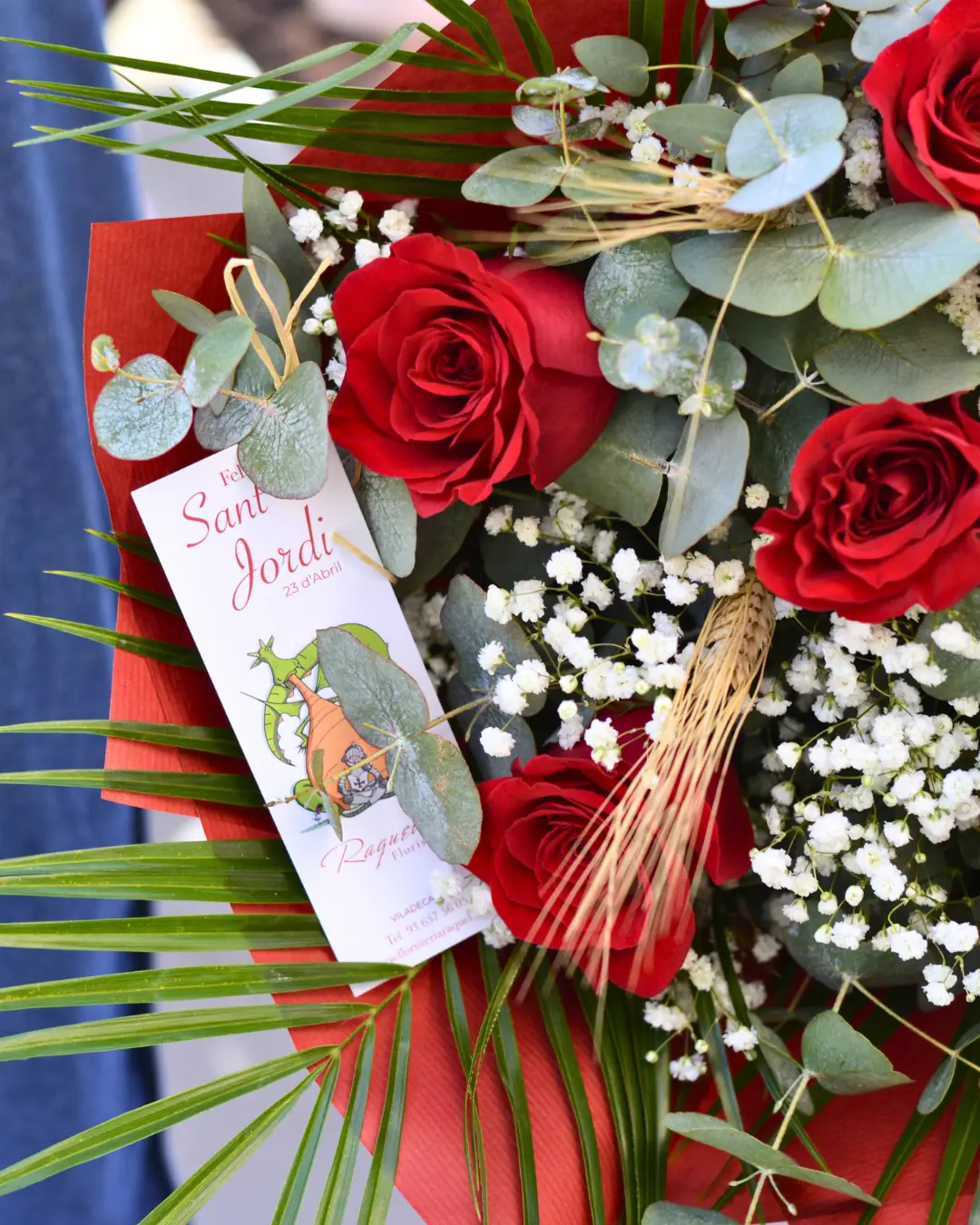 Ramo de 12 Rosas Rojas Sant Jordi - Vista 2