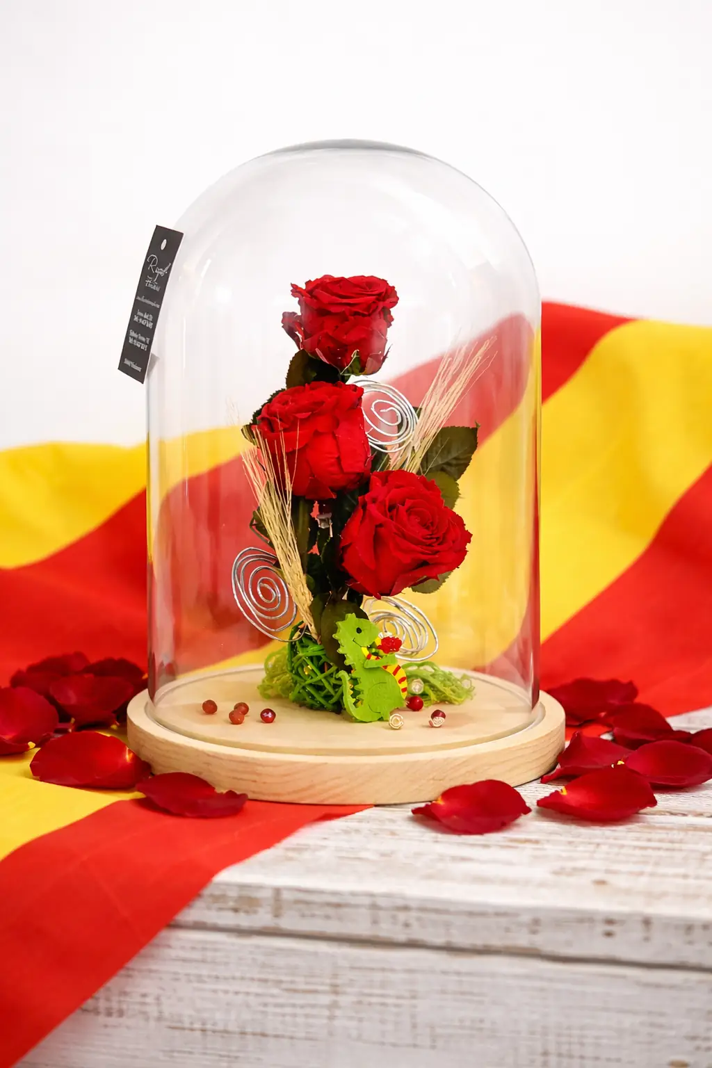 Cúpula 3 Rosas Eternas Sant Jordi